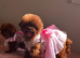Beautiful tiny asian poodle girl
