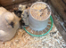Broody silkie cross hen with chicks