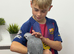 African Grey Baby & Cage