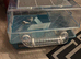 Blue hamster cage