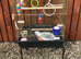 Parakeet cage with stand little used with accessories