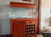 200l  aquarium cabinet and tank with wine rack