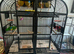 Incredibly spacious parrot cage with central divider