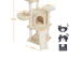Yaheetech 107cm Cat Tree Cat Climbing Tower with Scratching Posts