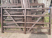 Hand made wire and wood hurdles
