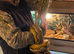 Lovely tame large reticulated python