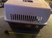 Large, lightweight: acrylic plastic & metal front opening animal flight/home/show cage.