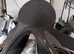 Black synthetic pony saddle & bridle