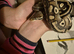 Ball python with vivarium