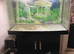 3ft Curved Aquarium Fishtank with Cabinet and Light