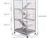 3 budgies and large cage