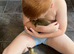 Three beautiful female, three week old two Indian duck runner and one pom-pom Indian duck runner
