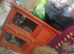 Hutch 2 rabits and hay food and sawdust