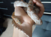 Female ghost morph corn snake