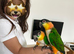 Ultra-Fun Pair of Black-Headed Caiques With Full Setup