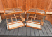 x2 wooden goldfinch & mule cages