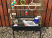 Parakeet cage with stand little used with accessories