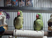Bonded pair of alexandrian parrots