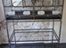 Bird cage, double breeder and stand