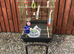 Parakeet cage with stand little used with accessories