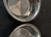 Two metal dog balls