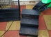 Medium metal crate and steps