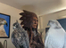 Lovely dark female gyr falcon
