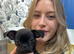 Black chug female 22 months old neutered for sale