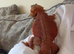 Red monster beared dragon