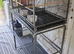 Bird cage, double breeder and stand